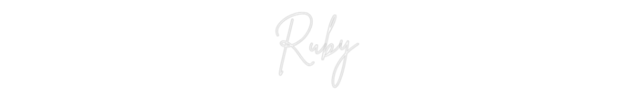 Custom Neon Sign Online Editor Ruby