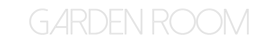 Custom Neon Sign Online Editor GARDEN ROOM