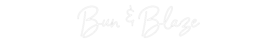 Custom Neon Sign Online Editor Bun & Blaze