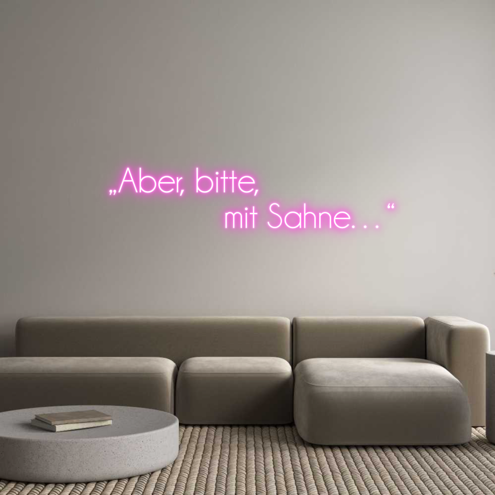 Custom Neon Sign Online Editor „Aber, bitte...
