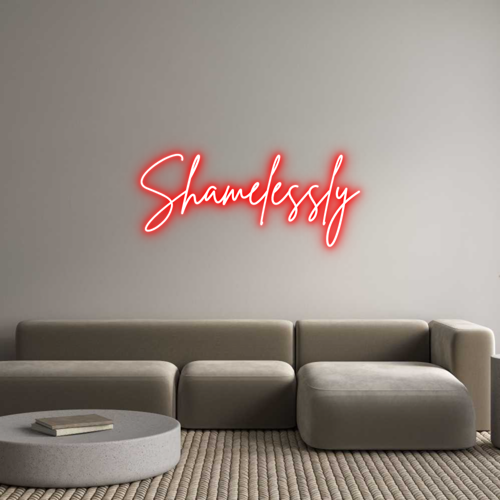 Custom Neon Sign Online Editor Shamelessly