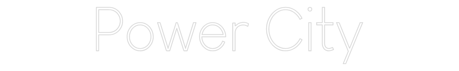 Custom Neon Sign Online Editor Power City
