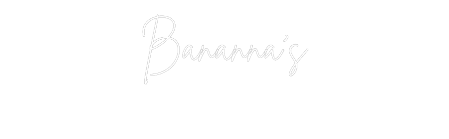 Custom Neon Sign Online Editor Bananna’s