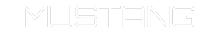 Custom Neon Sign Online Editor MUSTANG