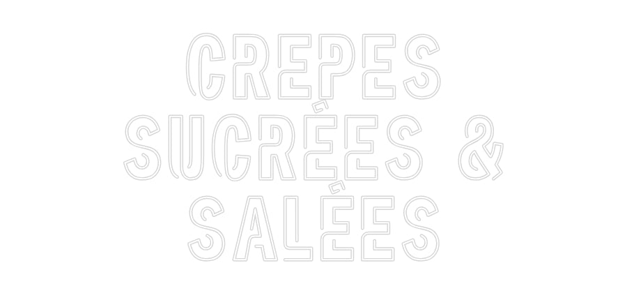 Custom Neon Sign Online Editor CREPES
sucré...