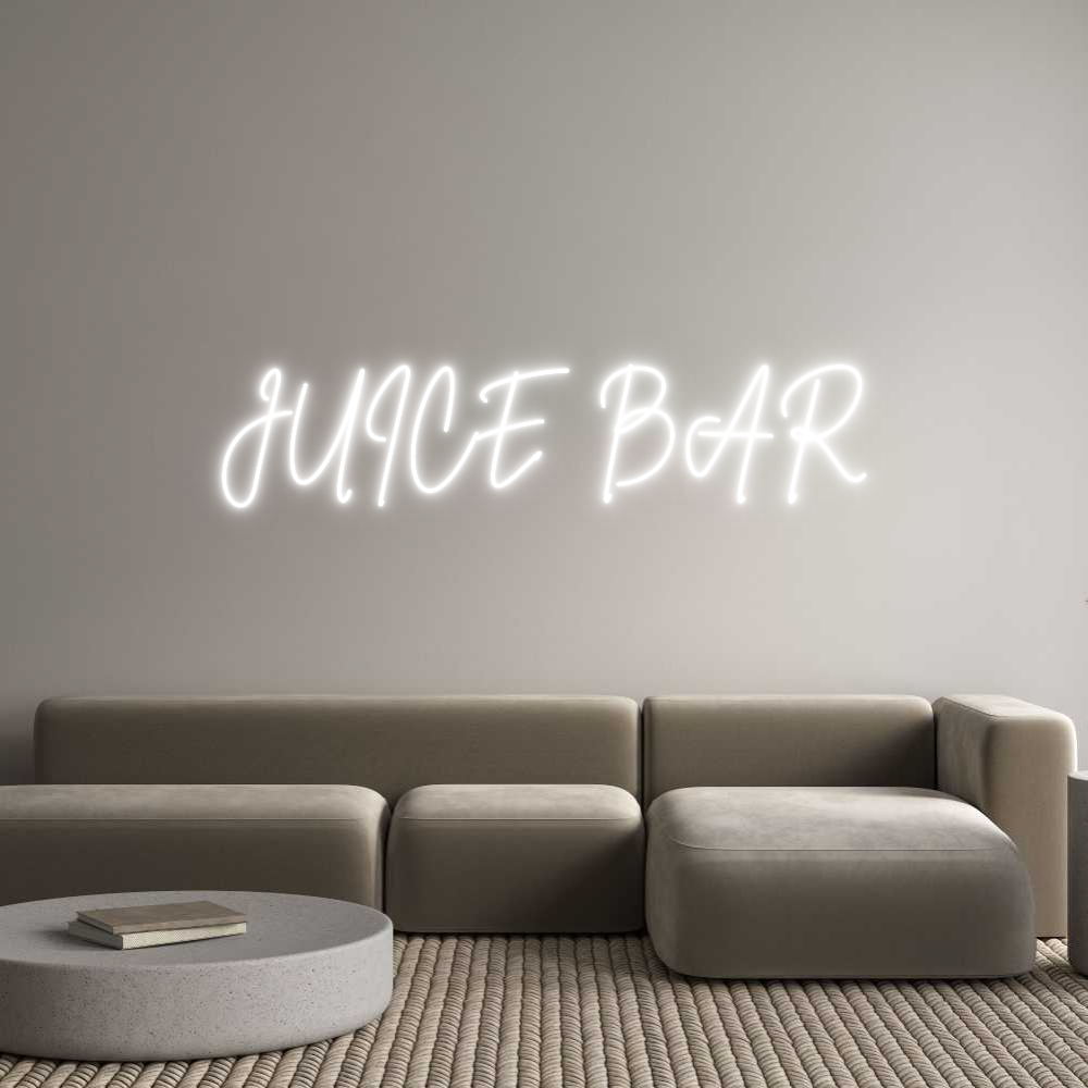 Custom Neon Sign Online Editor JUICE BAR