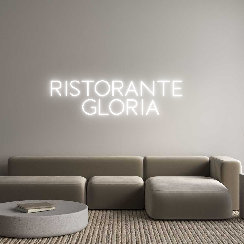 Custom Neon Sign Online Editor RISTORANTE 
...