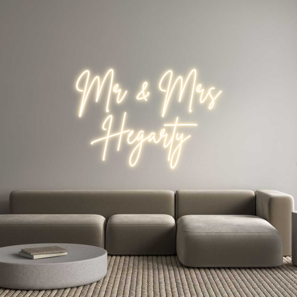 Custom Neon Sign Online Editor Mr & Mrs
Heg...