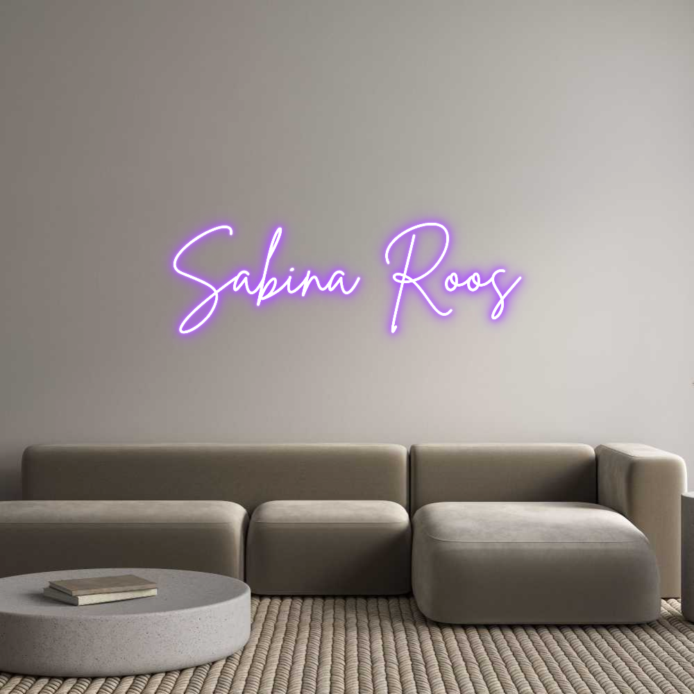 Custom Neon Sign Online Editor Sabina Roos