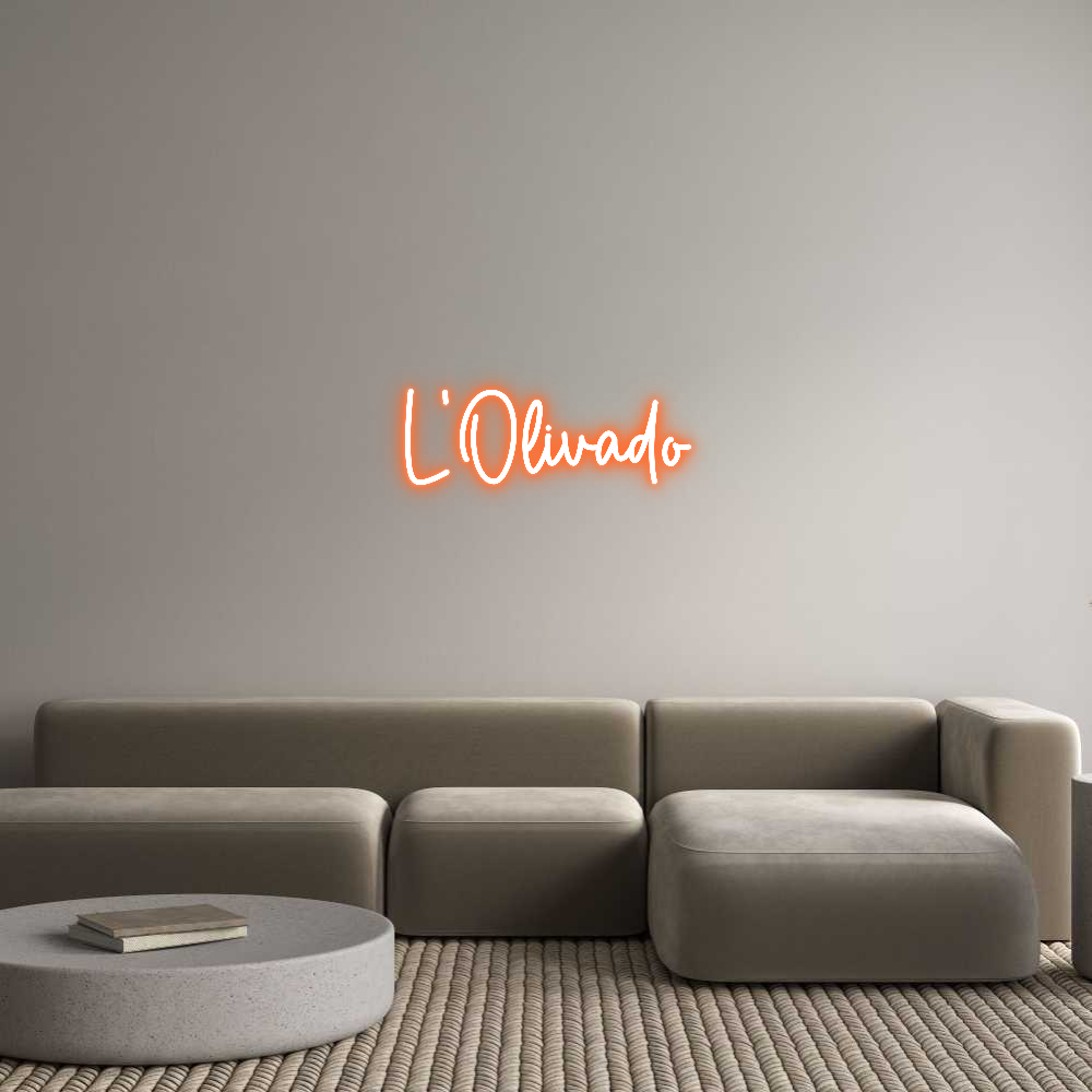Custom Neon Sign Online Editor L’Olivado