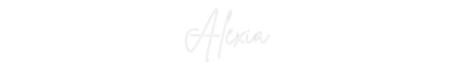 Custom Neon Sign Online Editor Alexia