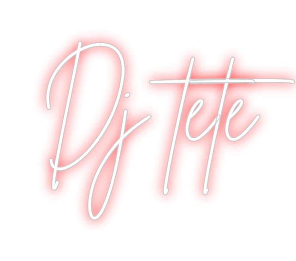 Custom Neon Sign Online Editor Dj tete