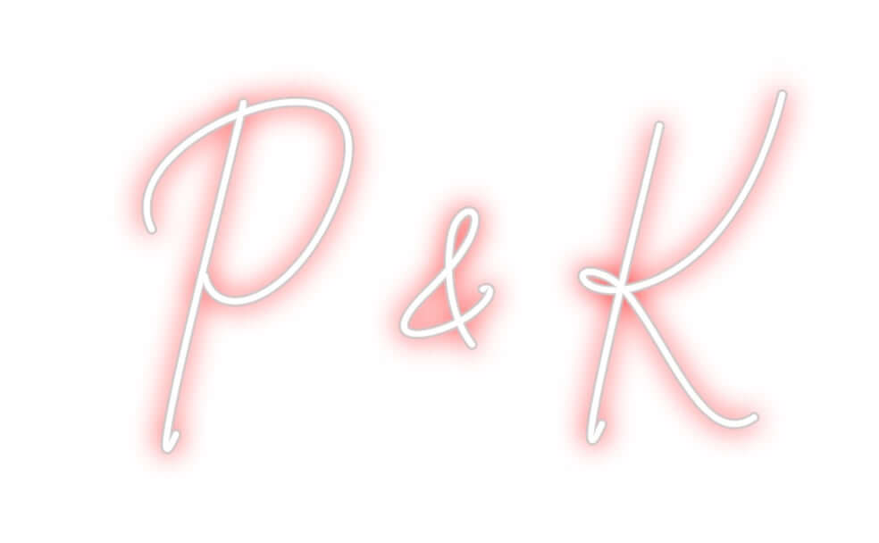 Custom Neon Sign Online Editor P & K