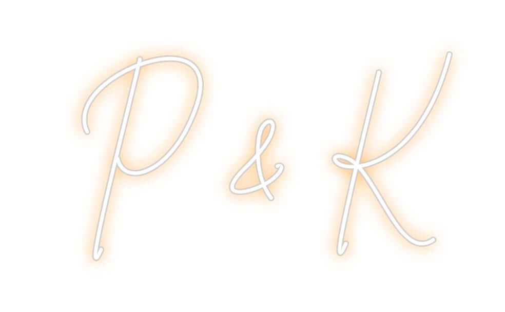 Custom Neon Sign Online Editor P & K