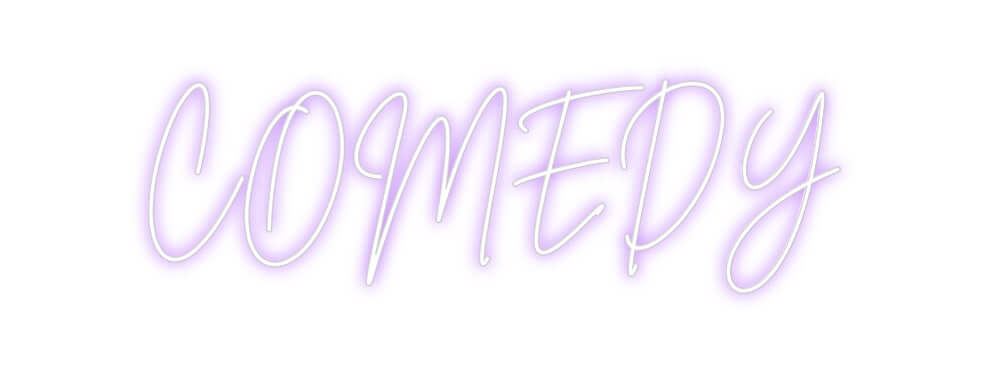 Custom Neon Sign Online Editor COMEDY