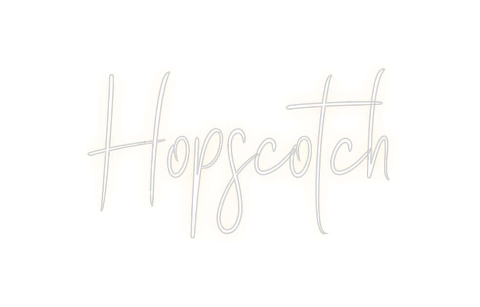 Custom Neon Sign Online Editor Hopscotch