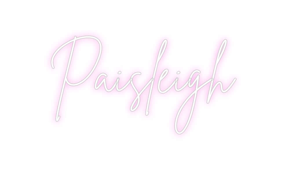 Custom Neon Sign Online Editor Paisleigh
