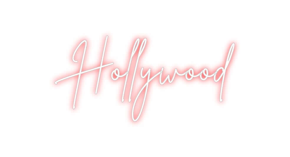 Custom Neon Sign Online Editor Hollywood