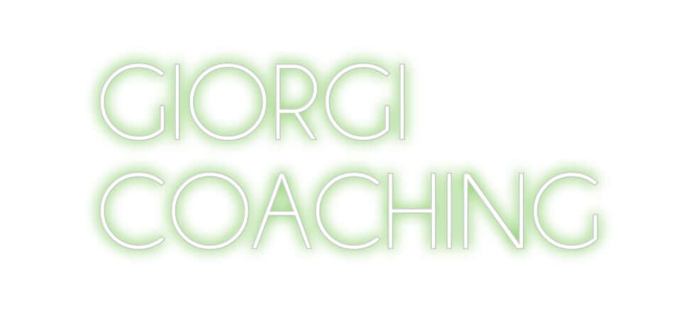Custom Neon Sign Online Editor GIORGI
COACH...