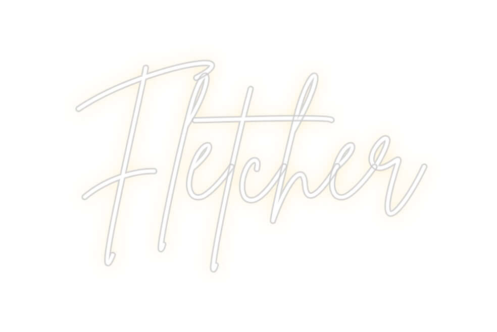 Custom Neon Sign Online Editor Fletcher