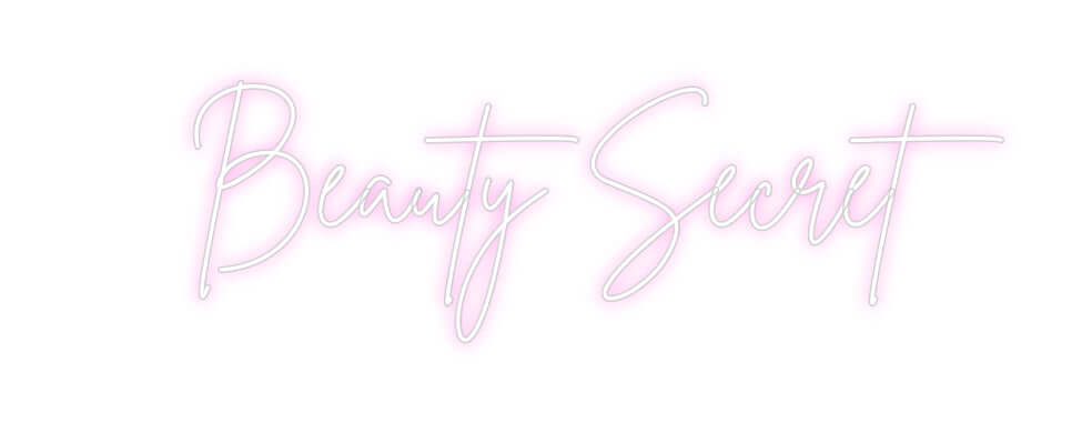 Custom Neon Sign Online Editor Beauty Secret
