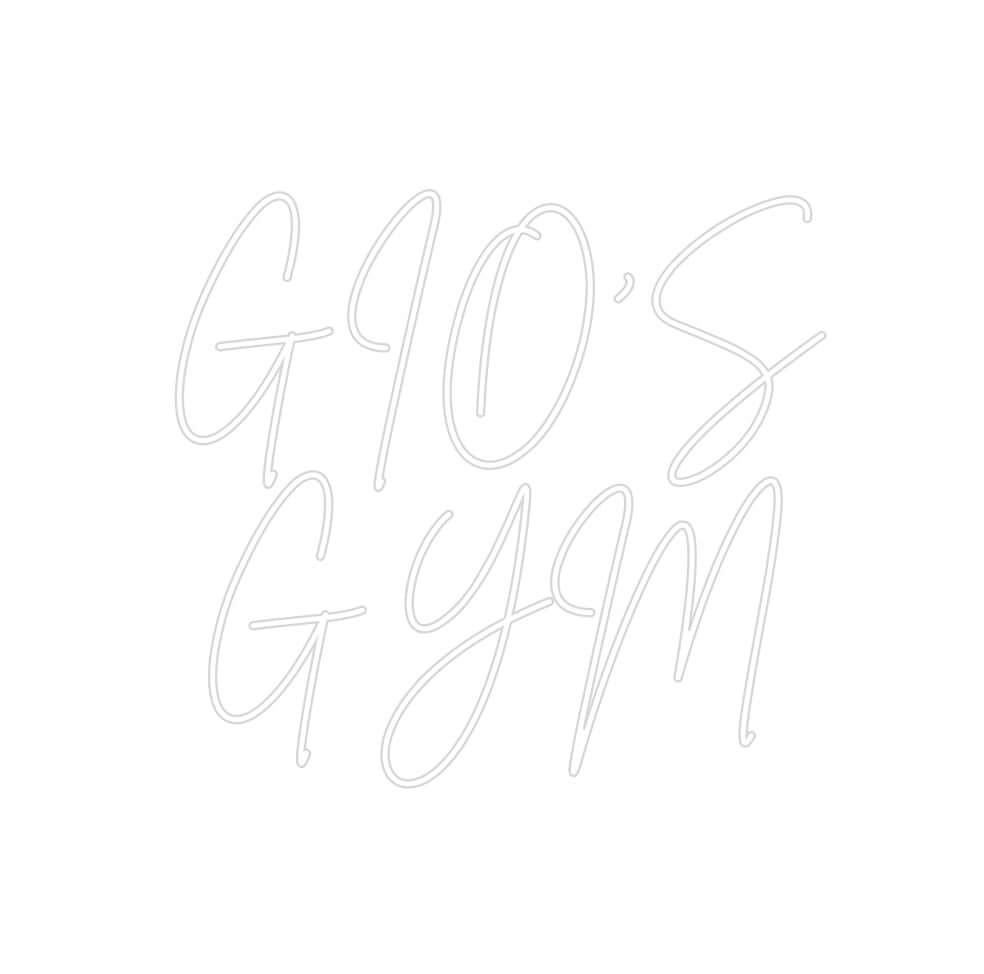 Custom Neon Sign Online Editor GIO’S
GYM