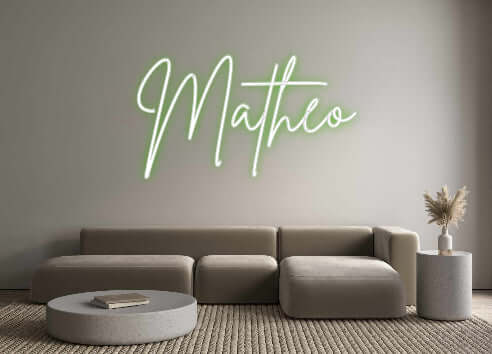 Custom Neon Sign Online Editor Matheo