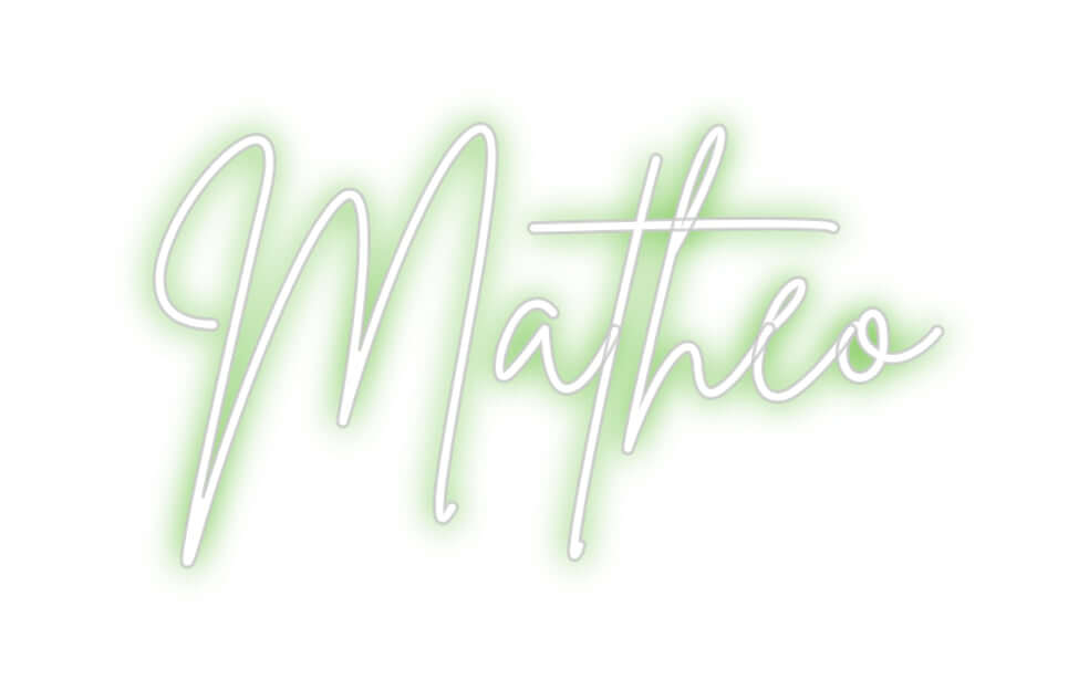 Custom Neon Sign Online Editor Matheo