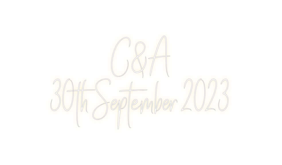 Custom Neon Sign Online Editor C&A
30th Sep...