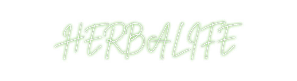 Custom Neon Sign Online Editor HERBALIFE