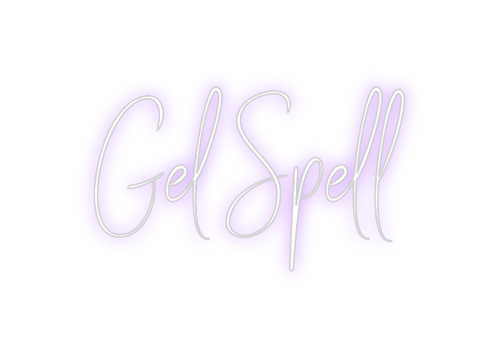 Custom Neon Sign Online Editor Gel Spell