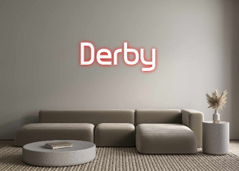 Custom Neon Sign Online Editor Derby