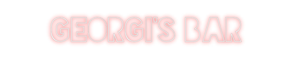 Custom Neon Sign Online Editor Georgi’s Bar