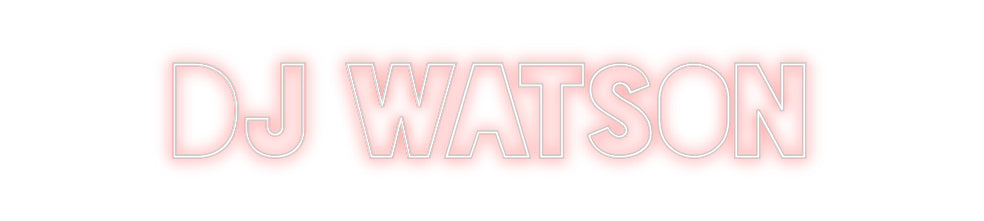 Custom Neon Sign Online Editor DJ WATSON