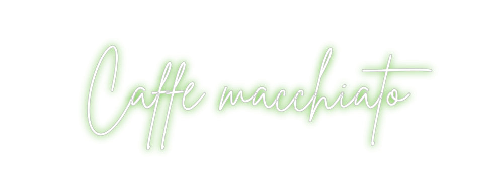 Custom Neon Sign Online Editor Caffè macchiato