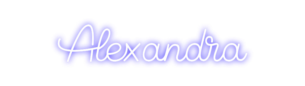 Custom Neon Sign Online Editor Alexandra