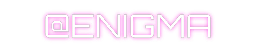 Custom Neon Sign Online Editor @ENIGMA