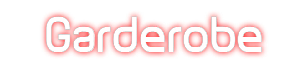 Custom Neon Sign Online Editor Garderobe