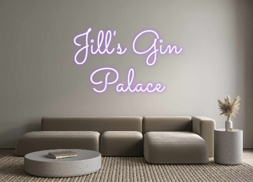 Custom Neon Sign Online Editor Jill's Gin
P...