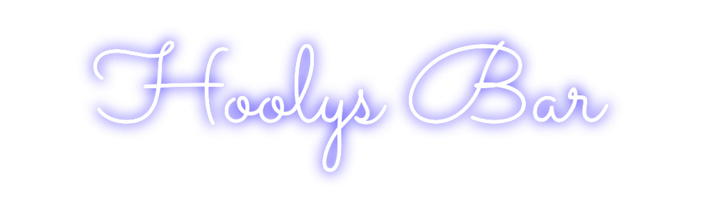Custom Neon Sign Online Editor Hoolys Bar