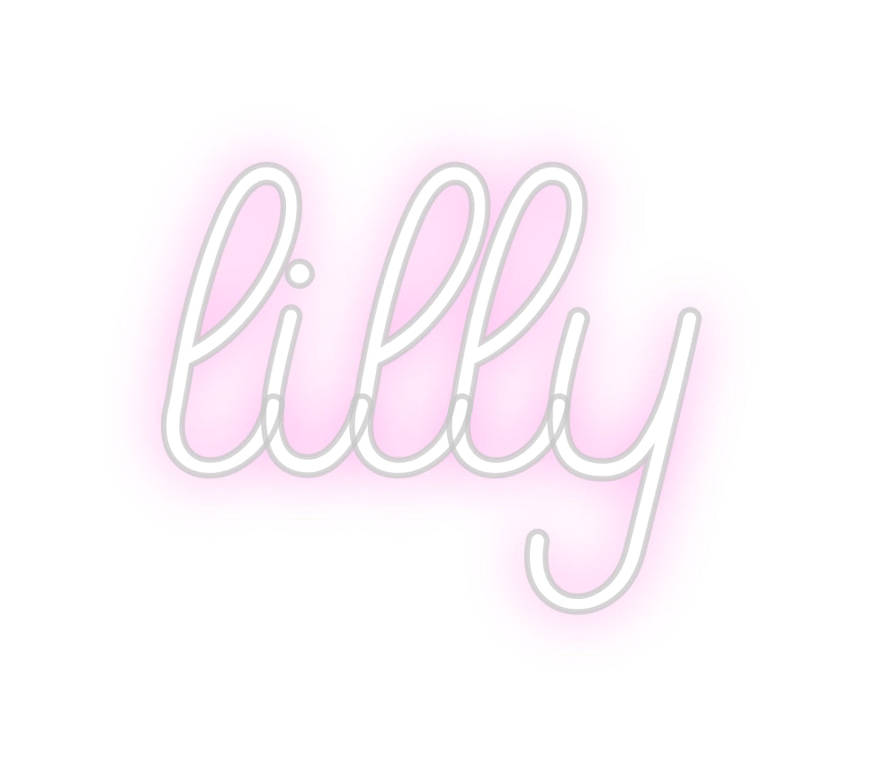 Custom Neon Sign Online Editor lilly