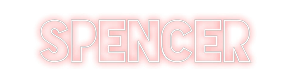 Custom Neon Sign Online Editor SPENCER
