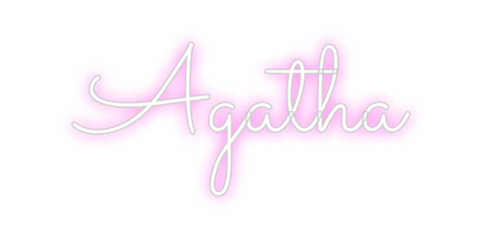 Custom Neon Sign Online Editor Agatha