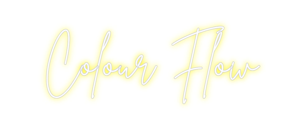 Custom Neon Sign Online Editor Colour Flow