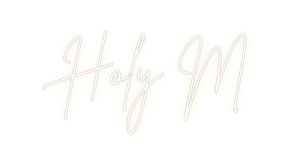 Custom Neon Sign Online Editor Holy M