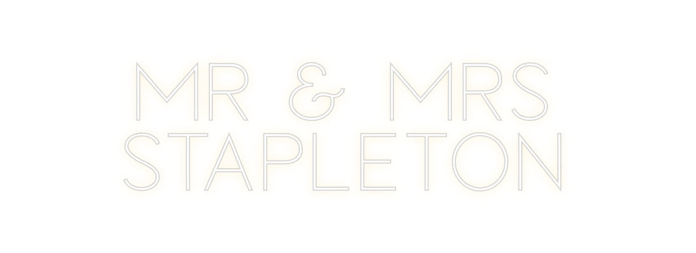 Custom Neon Sign Online Editor Mr & Mrs
St...