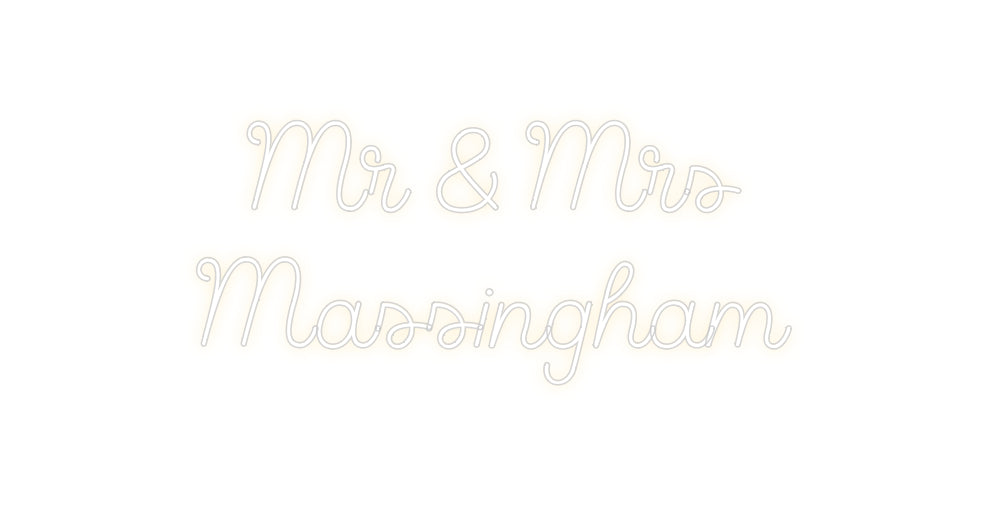 Custom Neon Sign Online Editor Mr & Mrs
Mas...