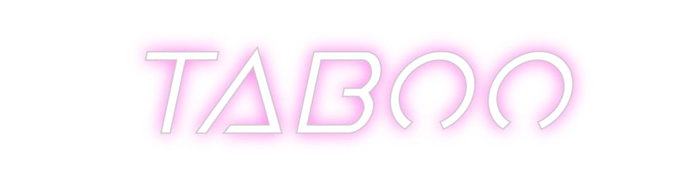 Custom Neon Sign Online Editor Taboo