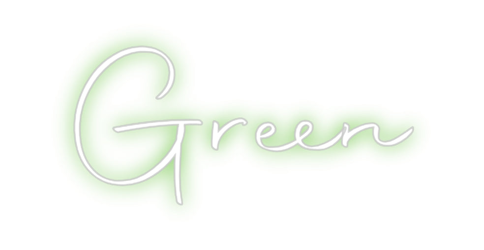 Custom Neon Sign Online Editor Green