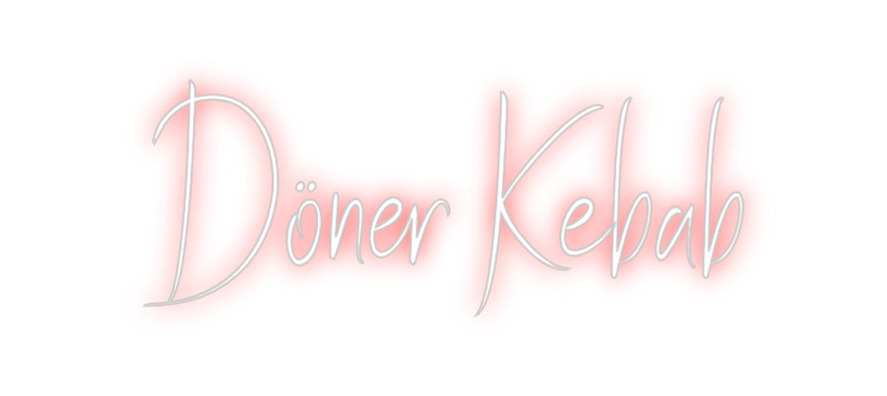Custom Neon Sign Online Editor Döner Kebab